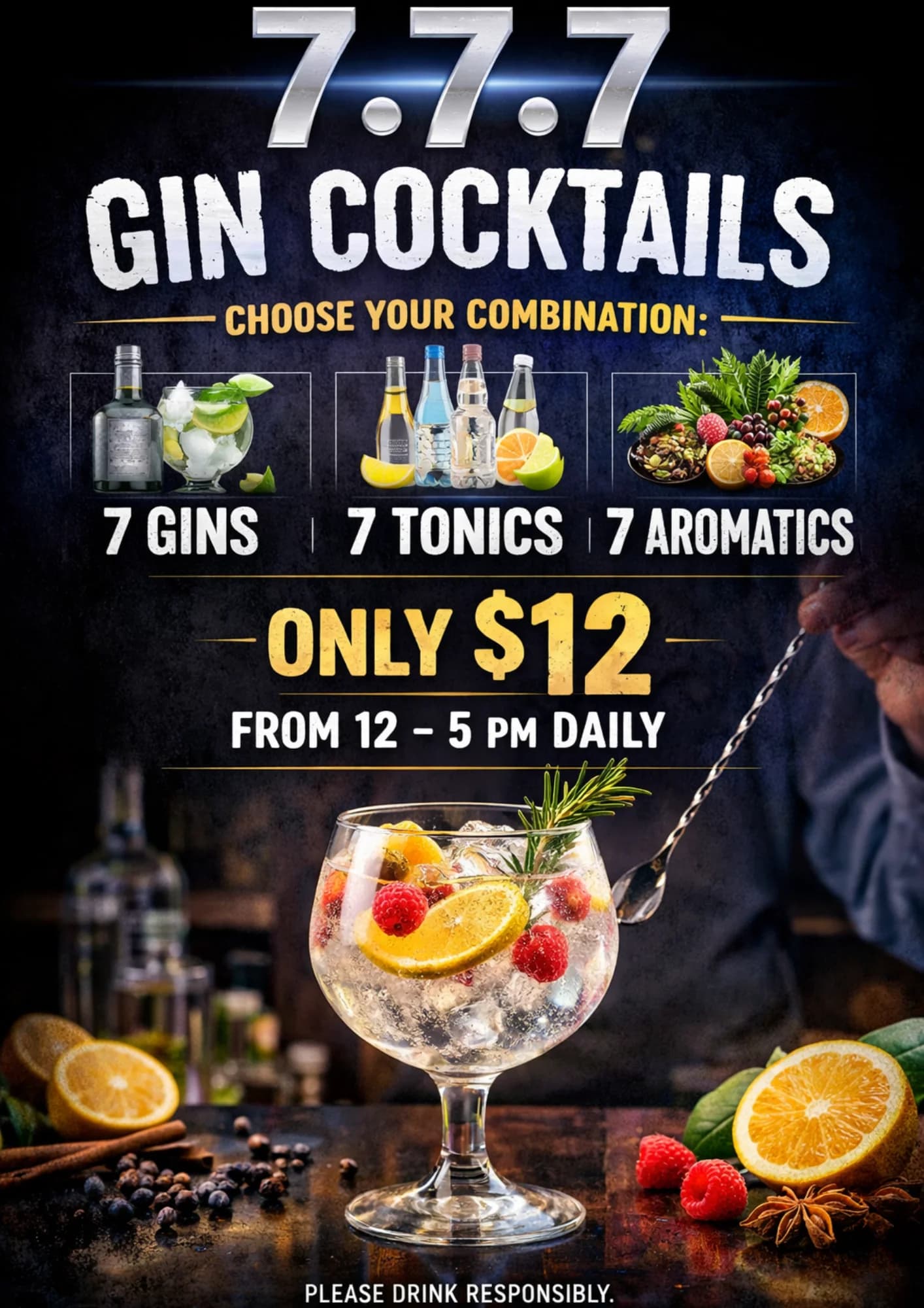 7.7.7 Gin Menu